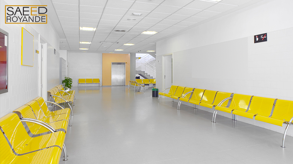 Public building waiting area hospital interior