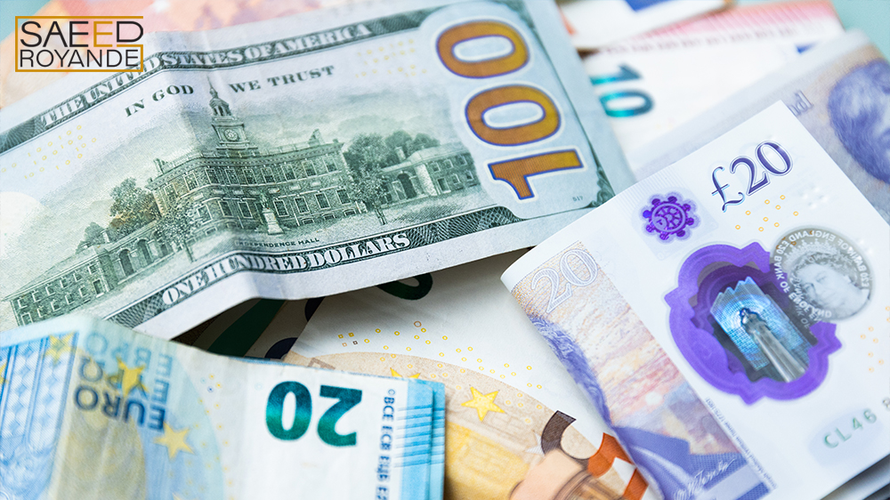 نمایی نزدیک از یورو و دلار