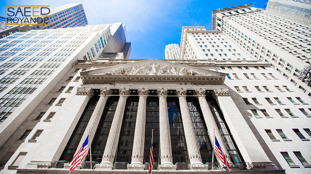 New york stock exchange in Manhattan
