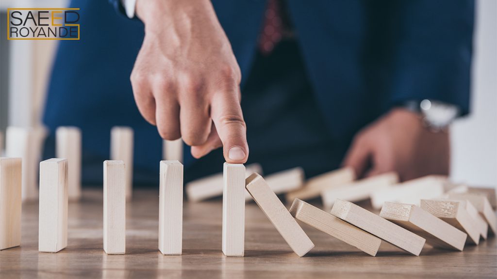 Risk manager blocking domino effect