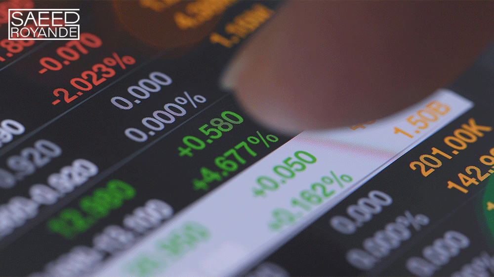 Investing stock market data on the screen