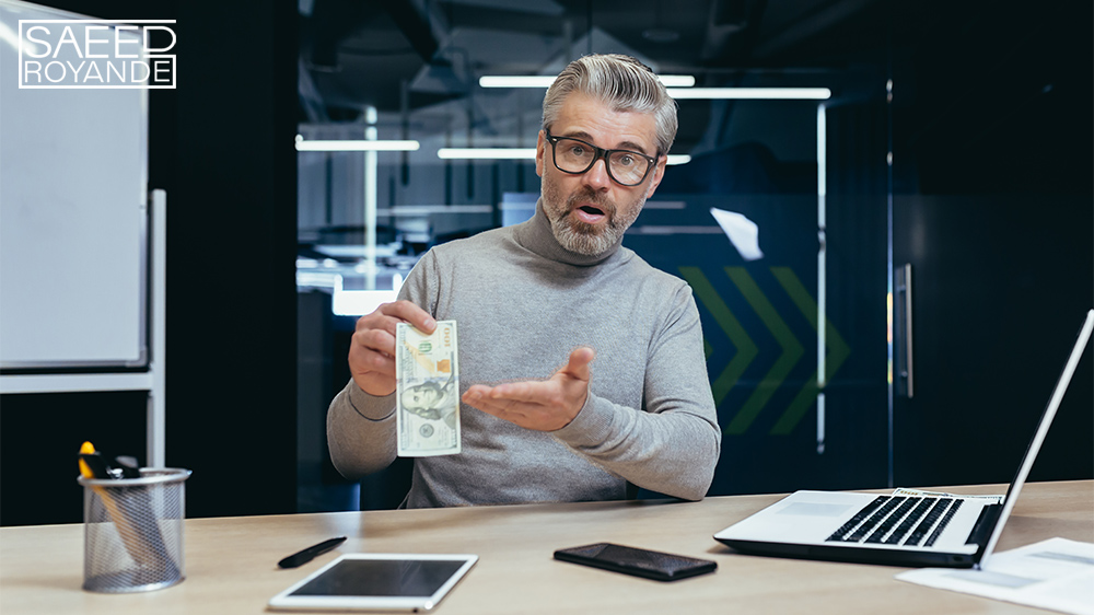 Portrait of mature businessman dissatisfied