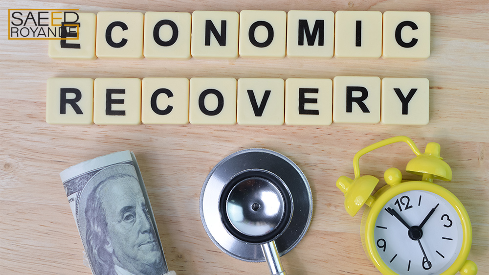 Square Letters With Text Economic Recovery